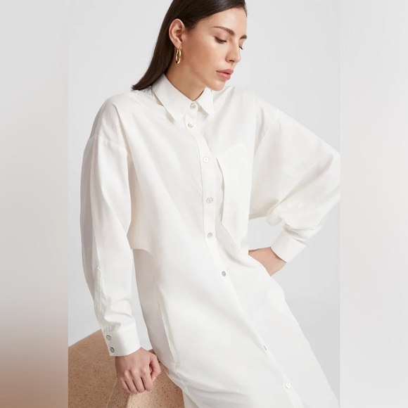 MARCELLA NYC Siyana Huszar Raphaela Shirt Dress Cotton Small - Picture 1 of 12